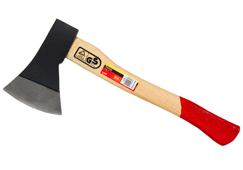 Топор Intertool 800г, деревянная ручка (HT-0268)