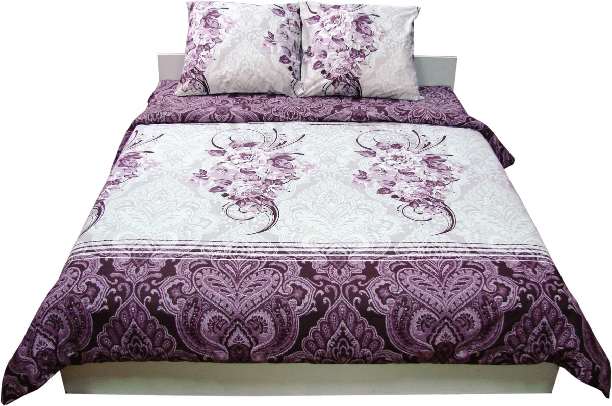 Комплект постельного белья Руно Маркиза 220х240 см 4шт Евро Фиолетовый (845.114Б_4528 Маркіза)