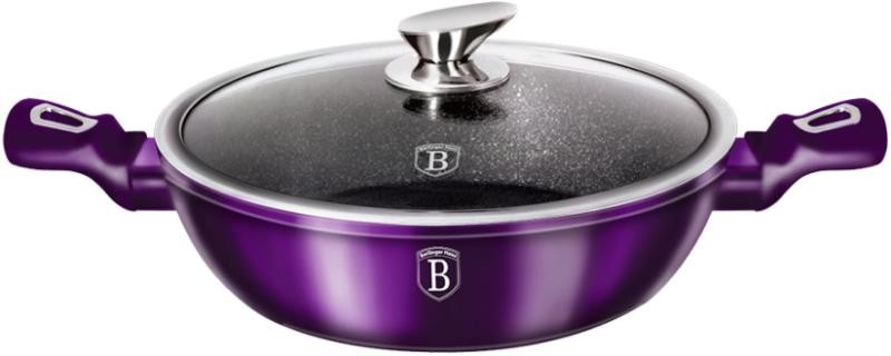Сотейник с крышкой Berlinger Haus Metallic Line Royal PURPLE Edition 28 х 7.5 см 3.8 л (BH-1863)