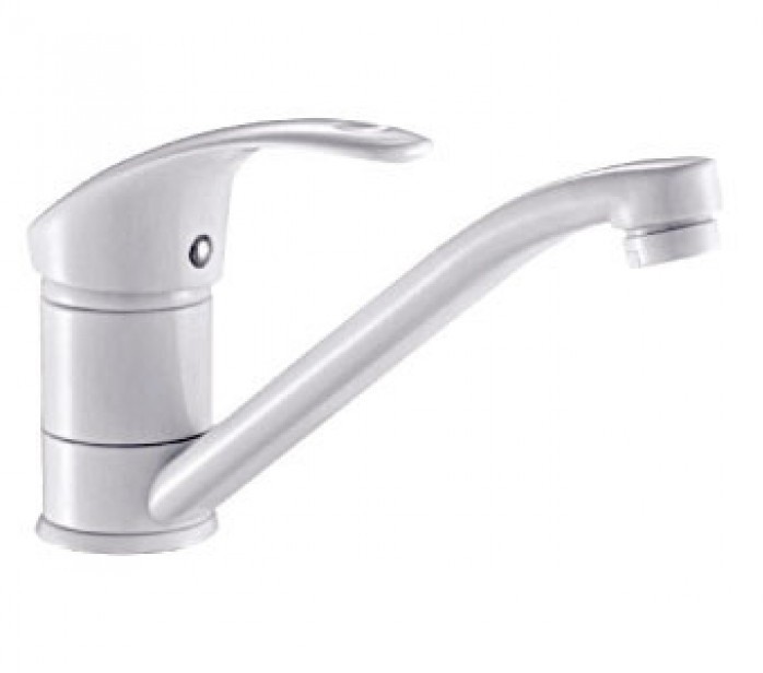 Смеситель для кухни Haiba Mars 004-15 СМ WHITE (HB0253)