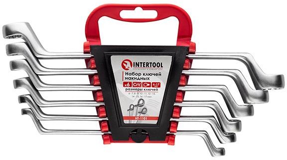 Набор ключей накидных Intertool 6 шт 6-17 мм CrV (HT-1101)