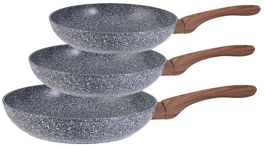 Набор сковород King Hoff  3 предмета с мраморным покрытием (КН-1030)