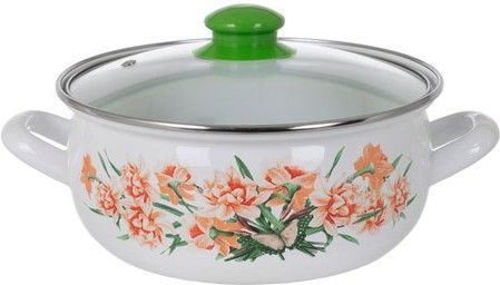 Кастрюля Savasan низкая 20 см 2.6 л Гвоздика (6289785)