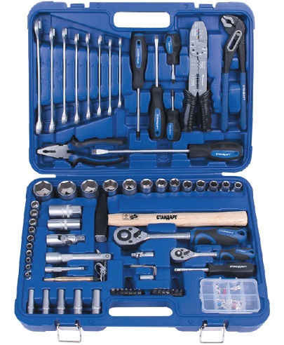 Набор инструмента Стандарт комбинированный 1/4" 1/2" 99 ед (ST-0099)