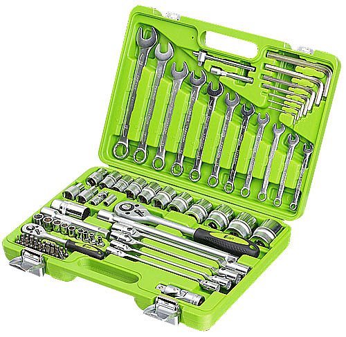 Универсальный набор инструментов Alloid 1/4" & 1/2" 77 шт (НГ-4077П)