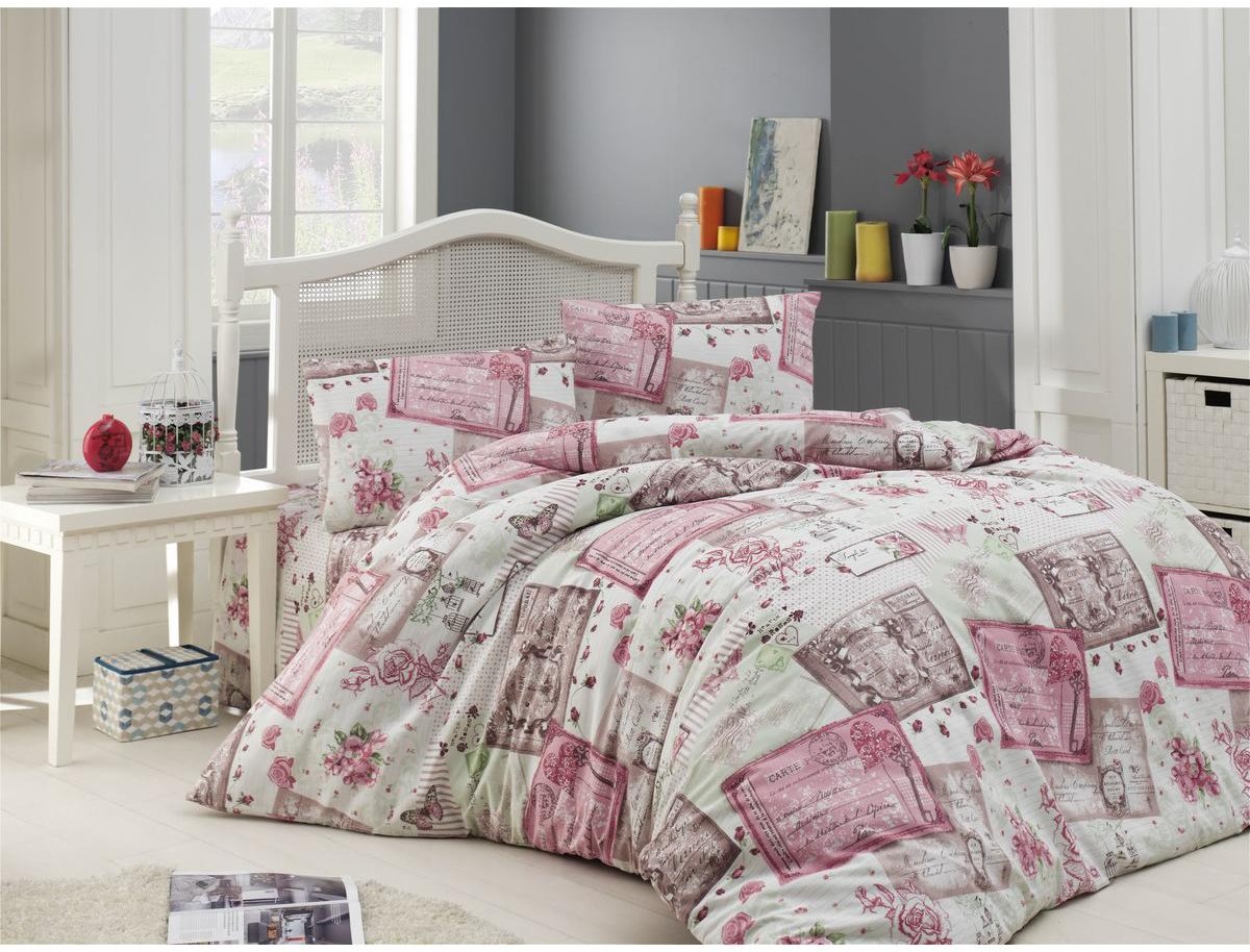 Постельное белье Arya Хлопок 1,5 160х220 Roses (8680943059826)