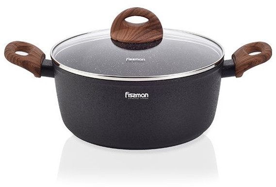 Кастрюля Fissman Vesuvio Stone 24х10.5 см 4.2 л (4246)