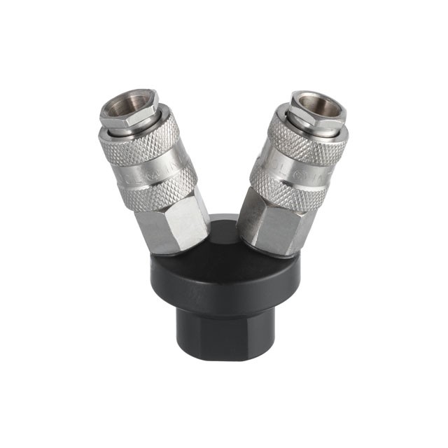 Разветвитель воздуха 1/4" на 2 выхода, V-образный, с быстросъемом 10bar Intertool (PT-1852)