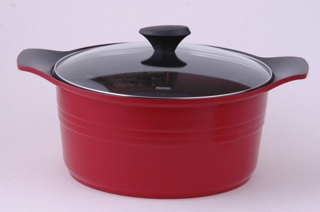 Кастрюля Fissman Assorti 28 см/7 л со стеклянной крышкой (AL-4587.28)