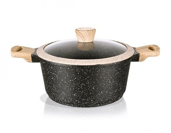 Кастрюля Fissman SPOTTY STONE 28х12.5 см 6.4 л (AL-4426.28)