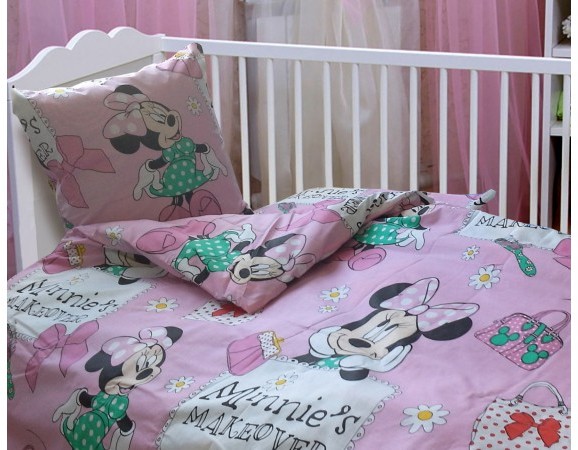 Постельное белье Leleka-Textile Ранфорс 110х140 Розовое Детское