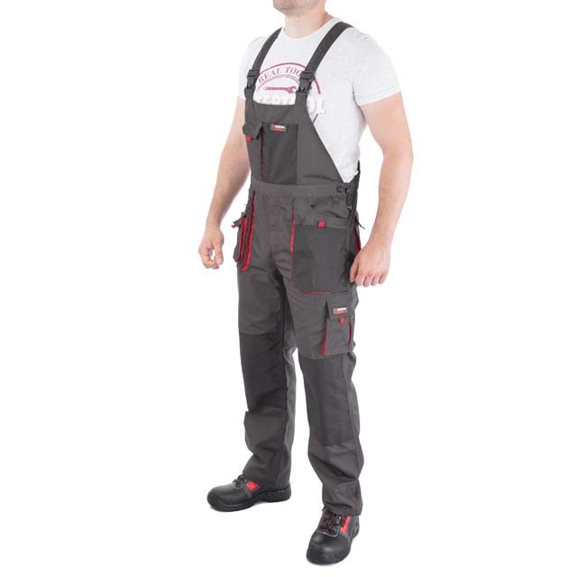 Полукомбинезон рабочий Intertool 80 % полиэстер, 20 % хлопок, плотность 260 г/м2, XXXL (SP-3026)