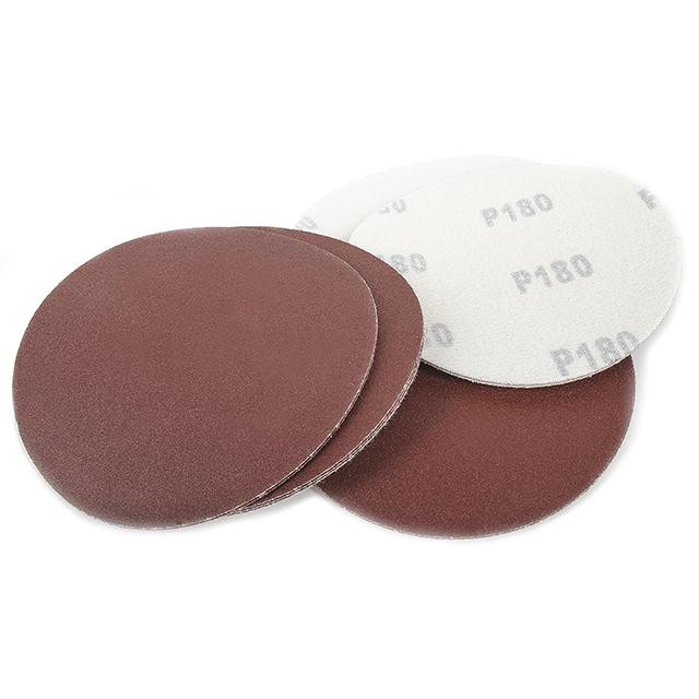 Круг наждачный самоклеющийся Intertool 125мм, бумага класс С, 120 г/м2, К180, уп. 10ед (BT-0518)