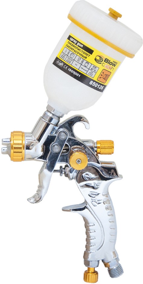 Краскораспылитель Sigma HVLP 0.8мм 50-140л/мин 2-3бар в/б 100мл (пласт) Refine (6812221)