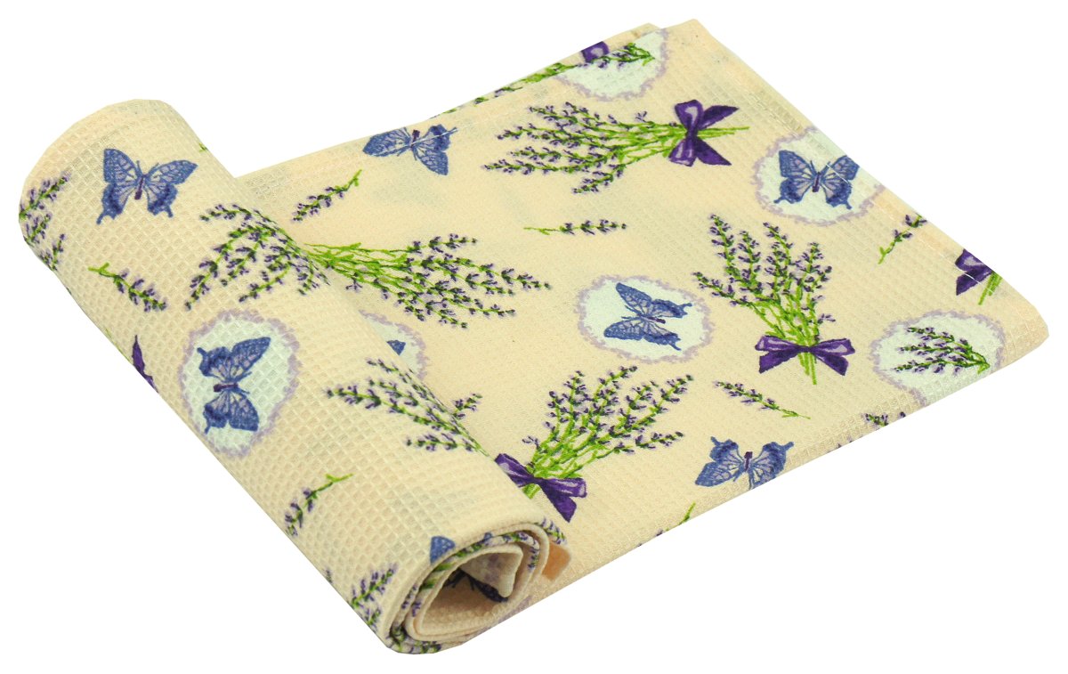 Полотенце вафельное Руно 35x70 см (217.15_Лаванда рожева)