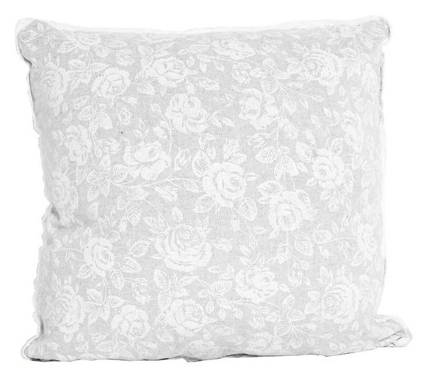 Подушка декоративная Прованс White Rose 40x40 см Белая с мережкой (.003693)