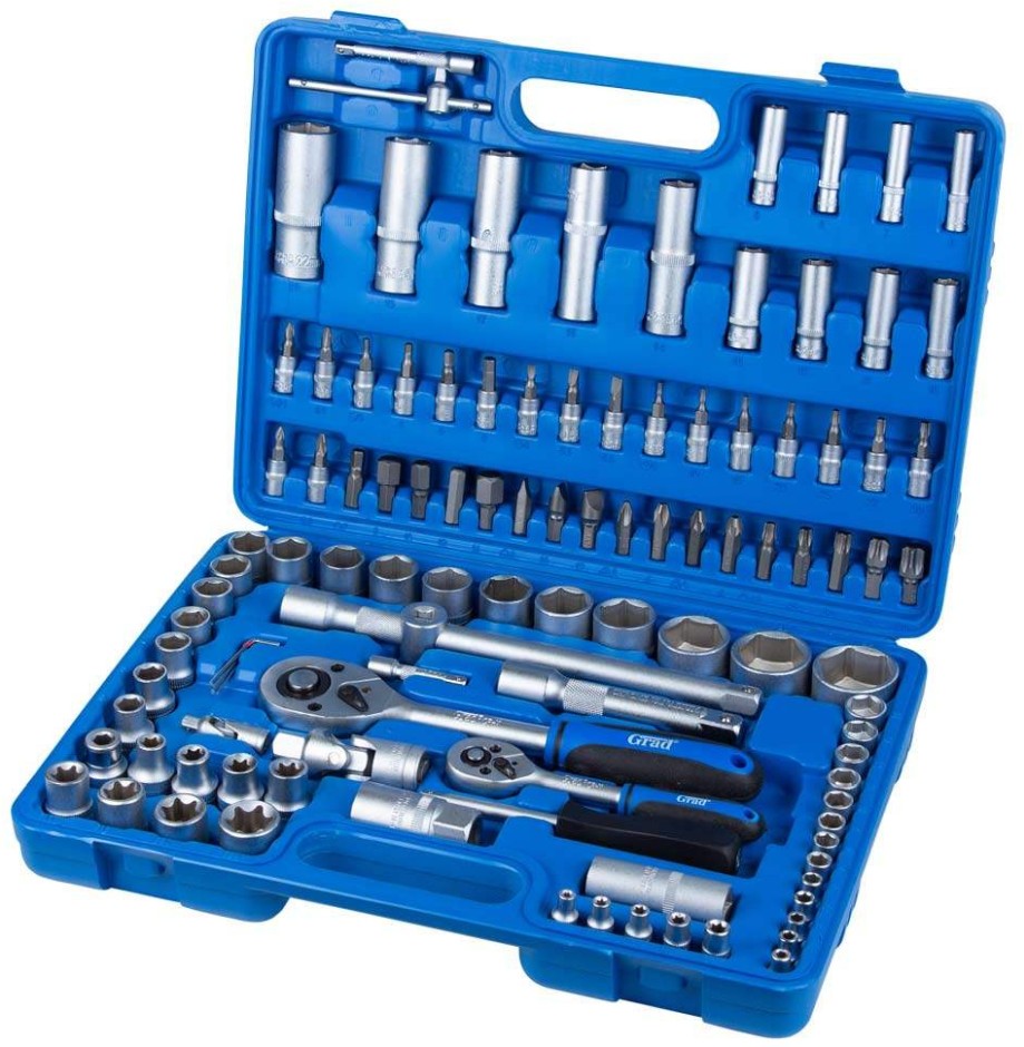 Набор насадок торцевых и биты Grad 1/4" 1/2" 108 шт Start (6003205)