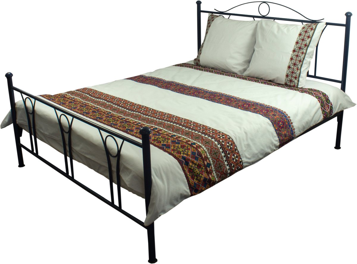 Комплект постельного белья Руно Славяночка 220х240 см 4шт Евро Красный (845.114СУ_Слов'яночка)