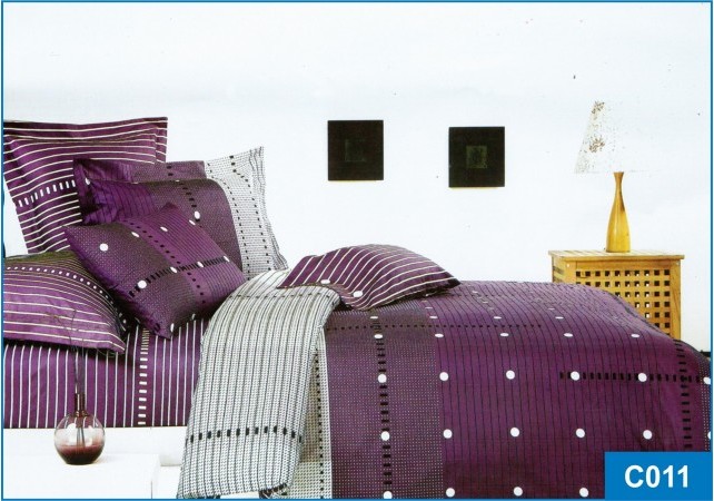 Постельное белье Leleka-Textile Сатин 175х210 Фиолетовое Двуспальное