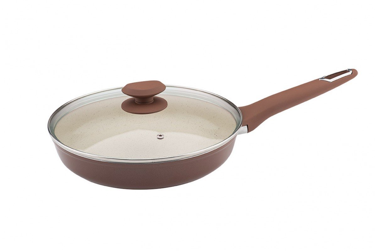 Сковорода с крышкой Granchio Macchiato collection 24 см (88144)