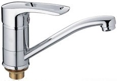 Кухонный смеситель Haiba Hansberg 555-15 СМ из нержавейки (HB0788)