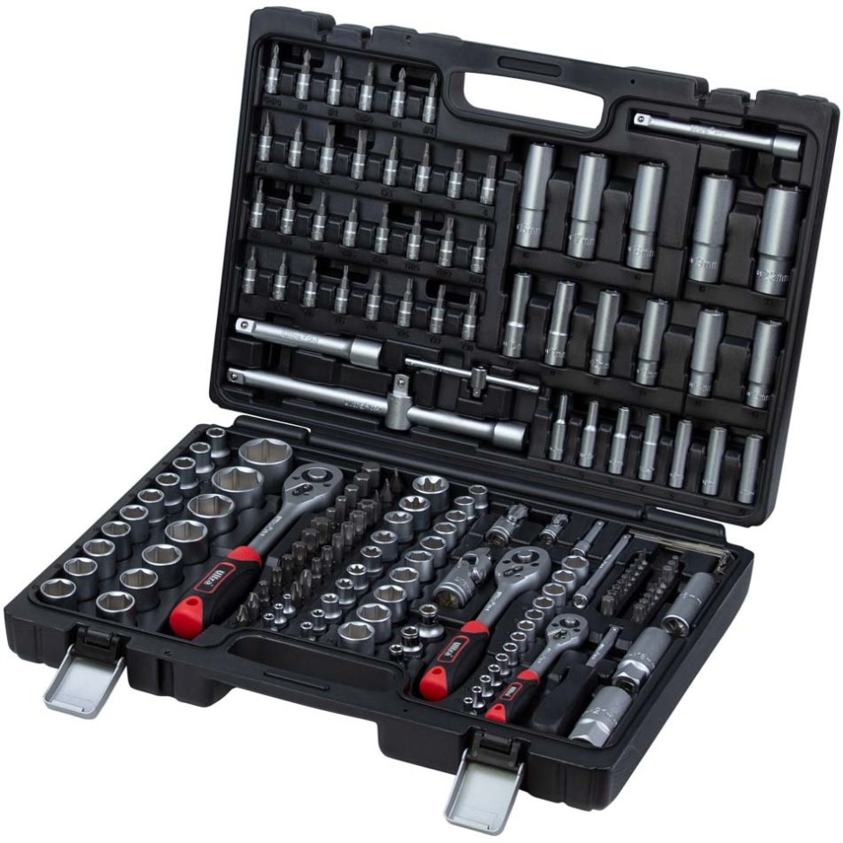 Набор насадок торцевых и биты Ultra 1/4" 3/8" 1/2" 172 шт CrV Taiwan (6003232)