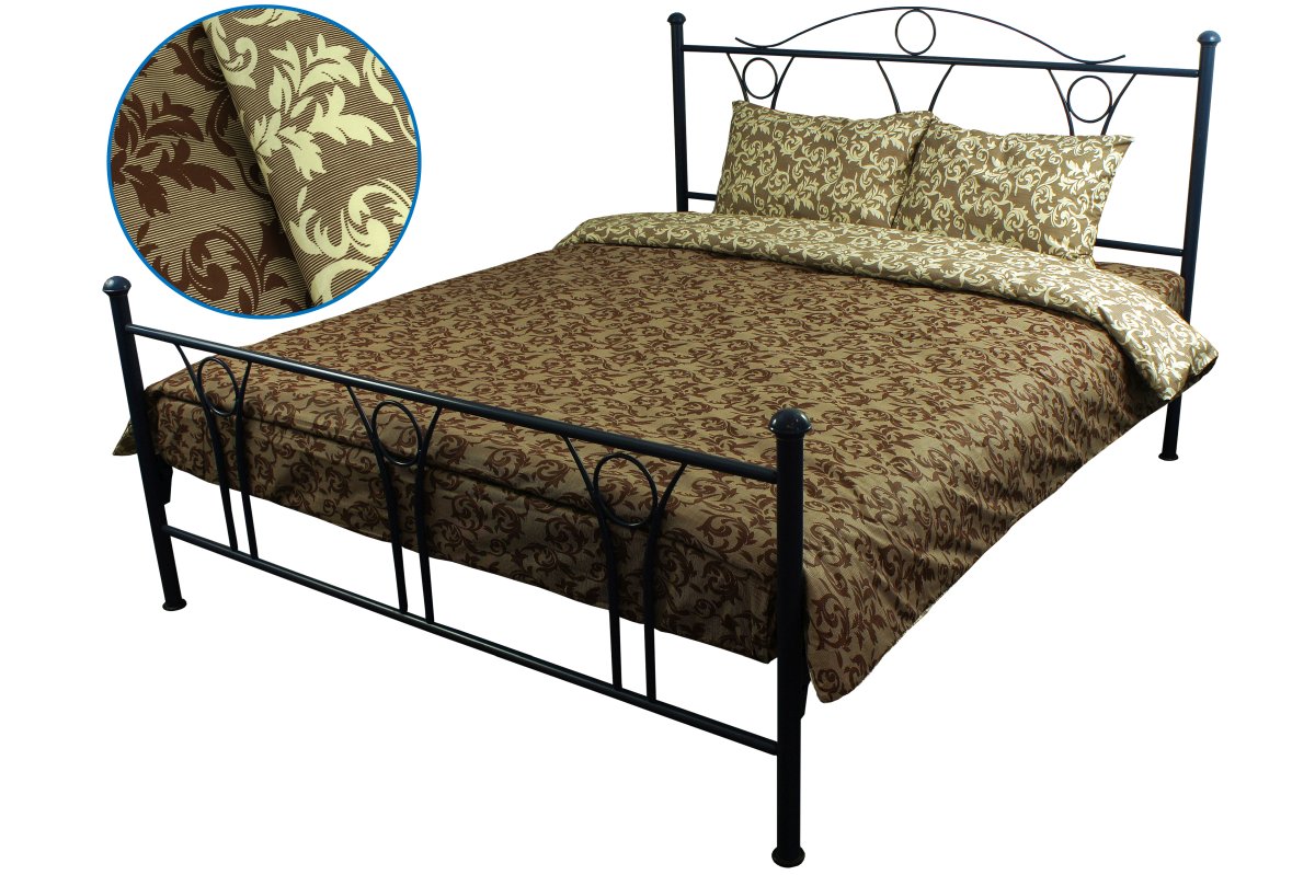 Комплект постельного белья Руно 143х215 см 4шт Полуторный Коричневый (1.114Г_40-0567 Beige brown)