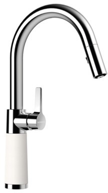 Кухонный смеситель Schock SC520 Alpina-07 хром/белый (55512007)