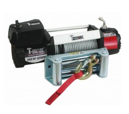 Лебедка T-Max HEW- 12500 24V/5.665 т X Power series Waterproof (7346113)