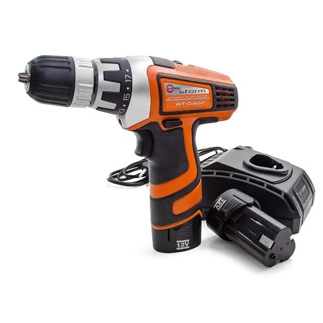 Шуруповерт Intertool STORM 12В, 2 скорости (WT-0322)