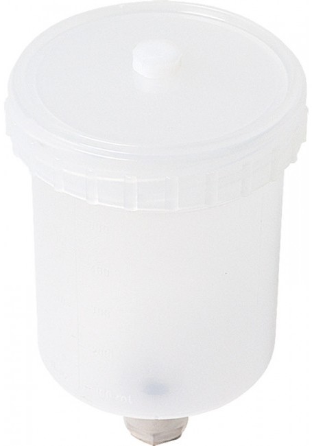 Бачок пластиковый на пневмопистолет Miol 600мл внутренняя резьба для HVLP (80-943)