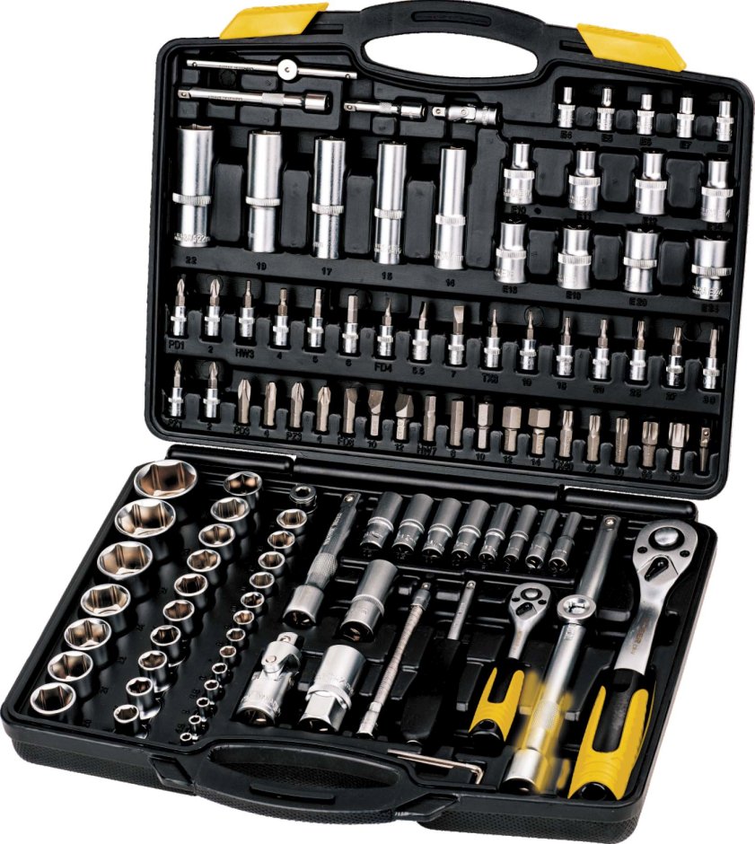Набор ключей и насадок торцевых Mastertool 1/4” и 1/2” 111 шт (78-5111)