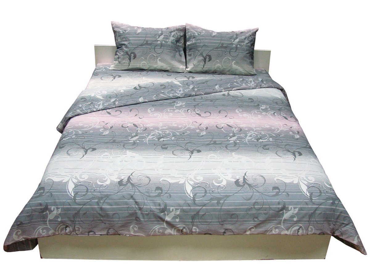 Комплект постельного белья Руно 143х215 см 4шт Полуторный Серый (1.114Б_4065)