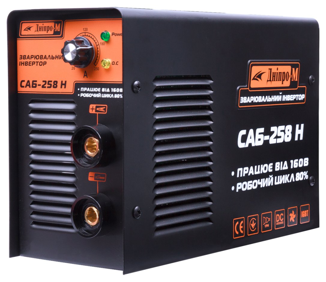 Сварочный инвертор Дніпро-М САБ-258Н 1.6-4.0 мм 20-250 А (70127039)