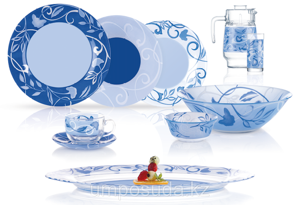 Сервиз столовый Luminarc Plenitude Blue 46 предметов (N4871)