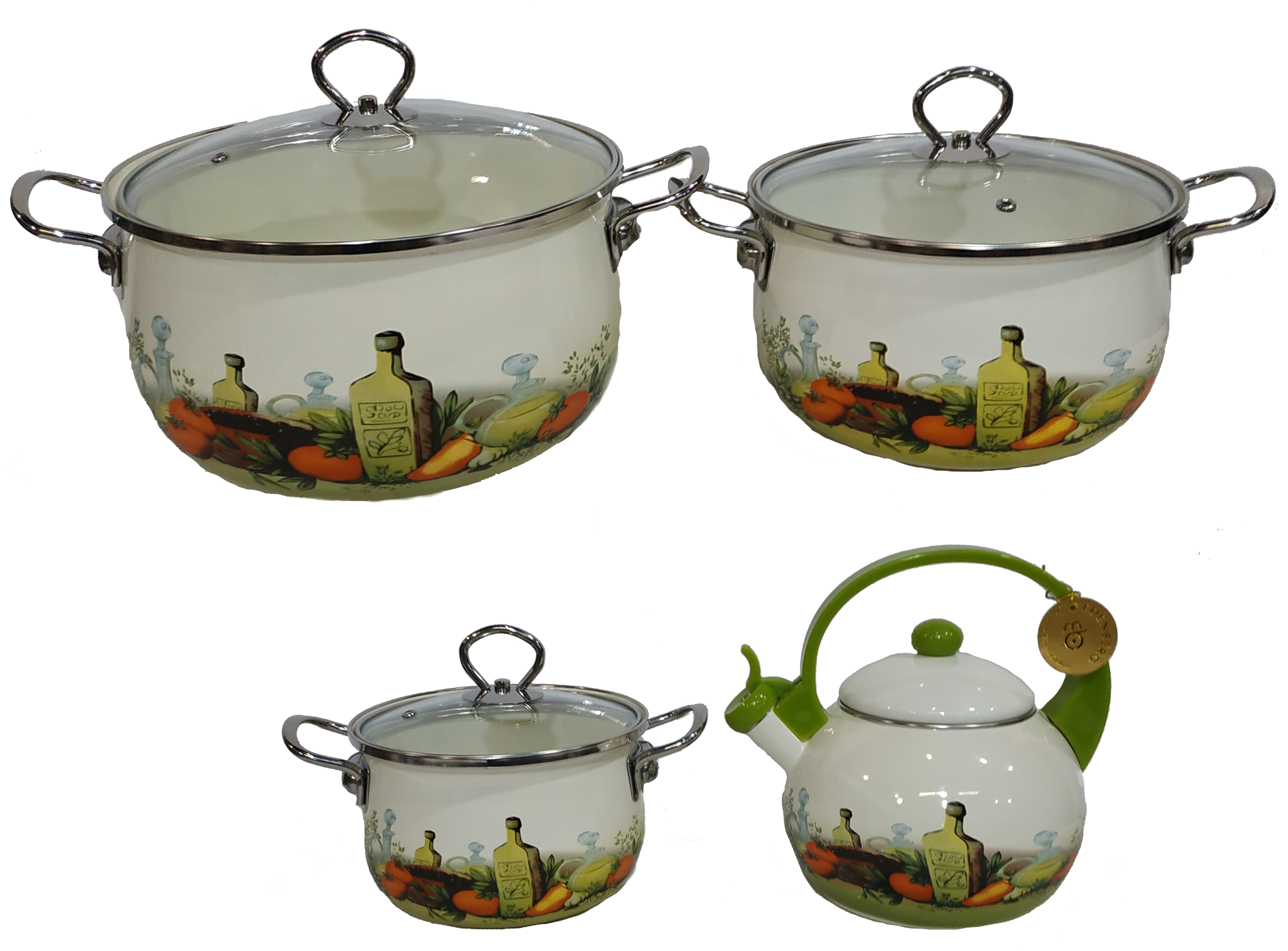 Набор эмалированной посуды Edenberg 7 предметов (EB-3372-D)