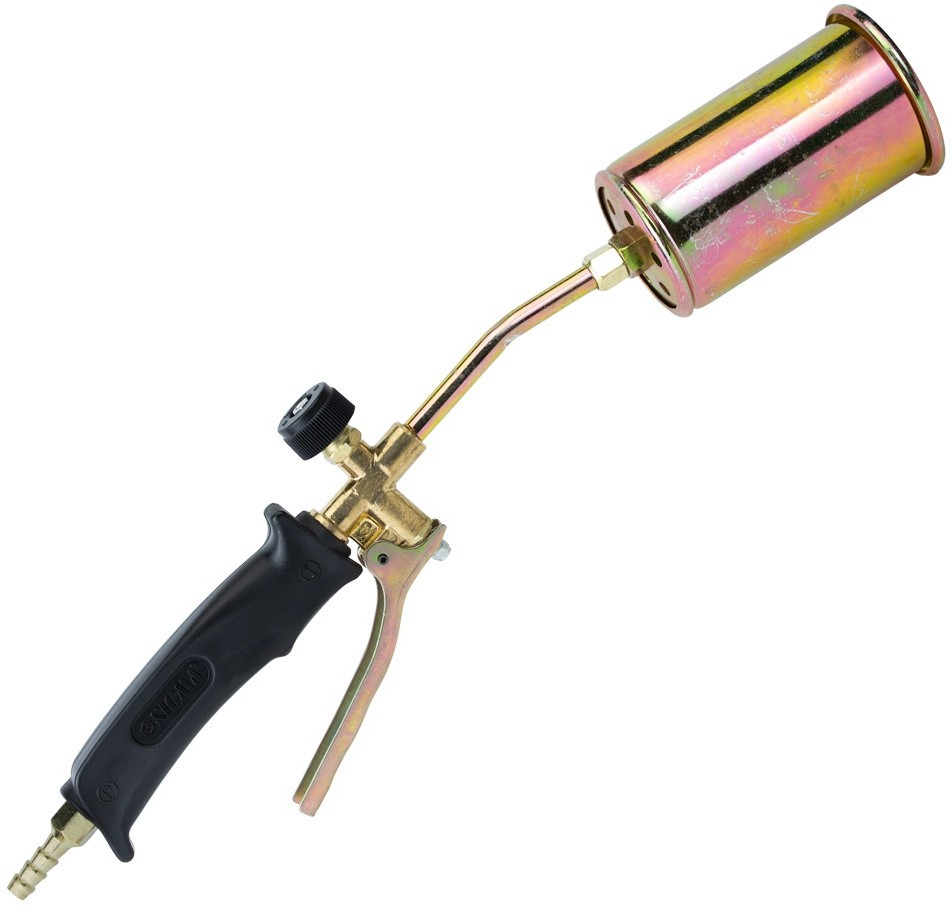 Горелка пропан короткая с клапаном D60мм 420мм Sigma (2901931)