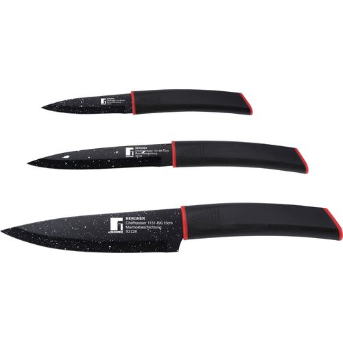 Набор ножей Bergner 3 предмета (BG-1151-BK)