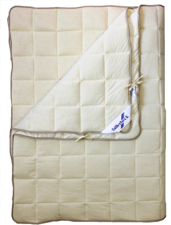 Одеяло Billerbeck Олимпия 4-сезона Овечья шерсть 172х205 см Кремовое (0109-02/02)