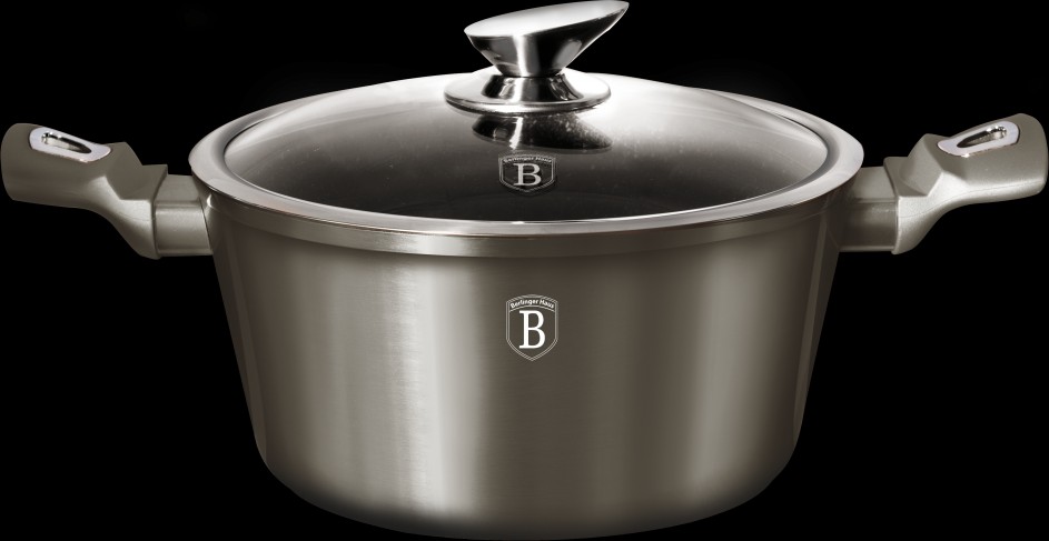 Кастрюля Berlinger Haus Carbon Metallic Line 28 см 6.1 л (BH-1236N)