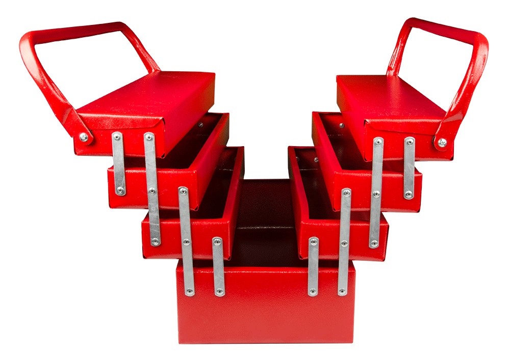 Ящик металлический Mastertool 440 мм 7 отделений (79-4307)