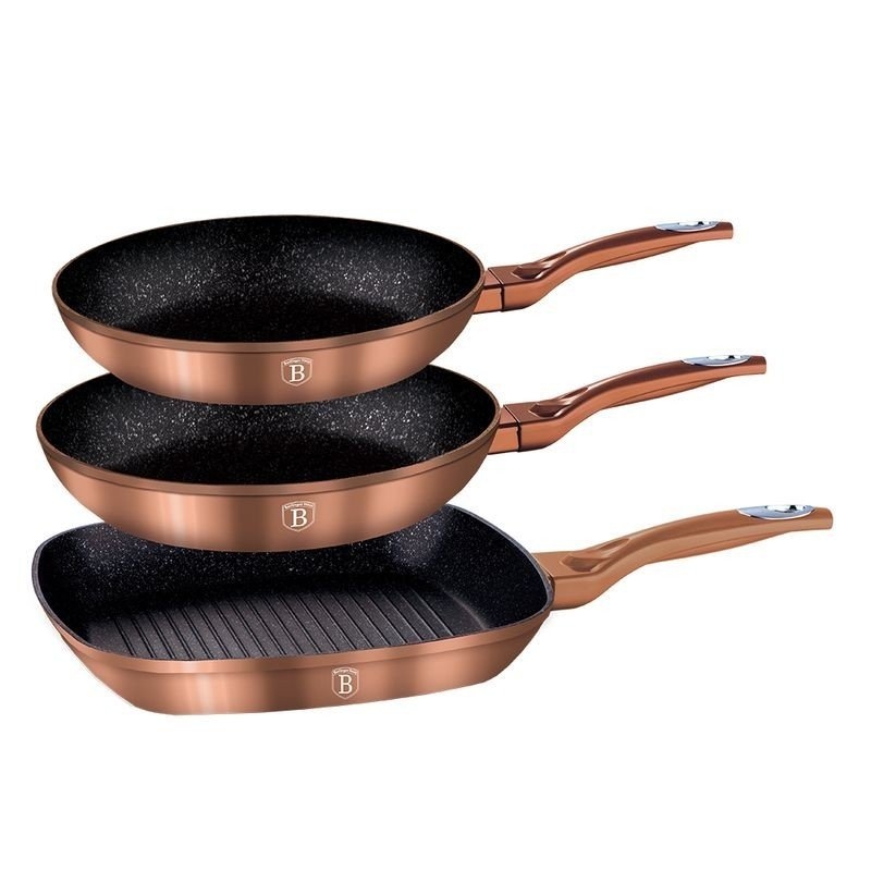 Набор сковород Berlinger Haus Copper  Metallic Touch Line (BH-1279)