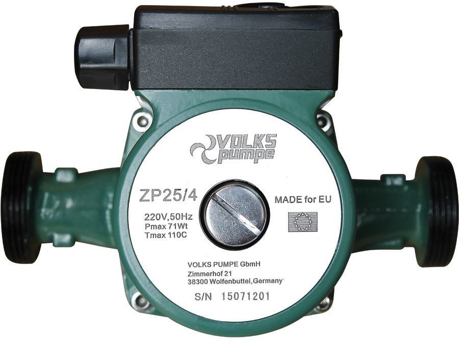 Насос циркуляционный VOLKS pumpe ZP25/6 180 мм + гайки