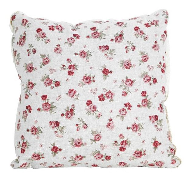 Наволочка декоративная Прованс Red Rose с кружевом 40х40 см (.003685)