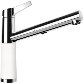 Кухонный смеситель Schock SC510 Alpina-07 хром/белый (55412007)