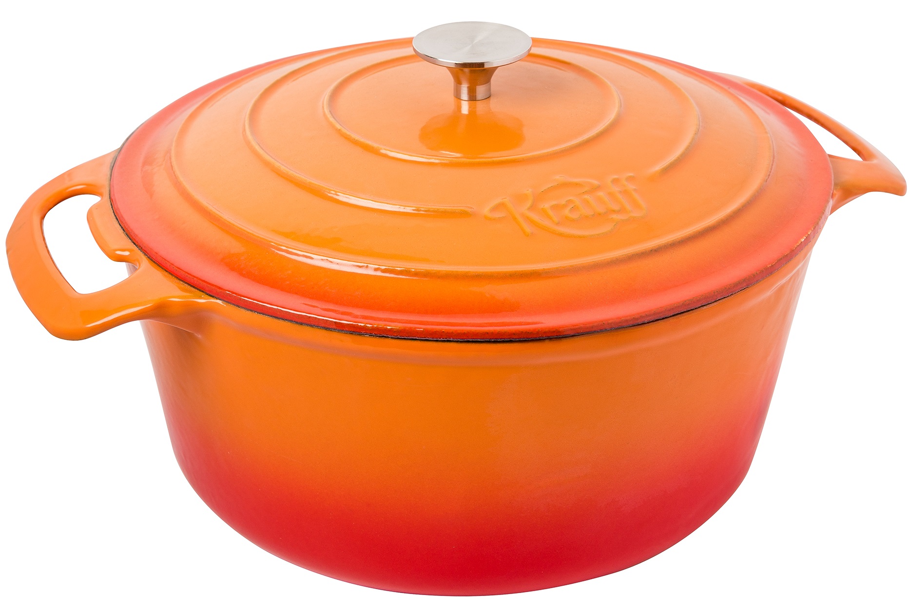 Кастрюля Krauff Castella чугун/эмаль 7.0 л 29.5 см с крышкой 29-249-002