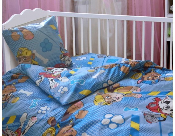 Постельное белье Leleka-Textile Ранфорс 110х140 Синие Детское