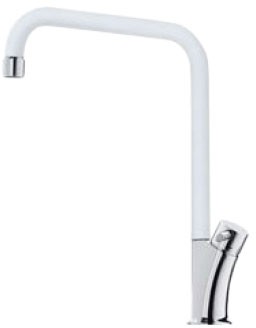 Кухонный смеситель Franke GALILEO фрагранит хром/белый (115.0289.844)