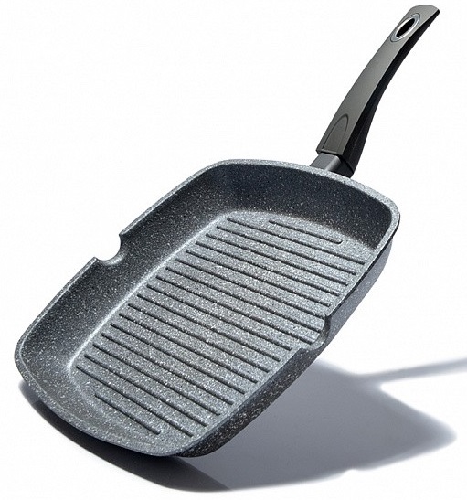 Сковорода гриль квадратная Fissman GREY STONE 28 см (4978)