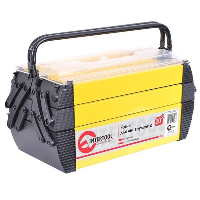 Ящик Intertool для инструмента 20", 5 секций, 515*210*230мм (BX-5020)